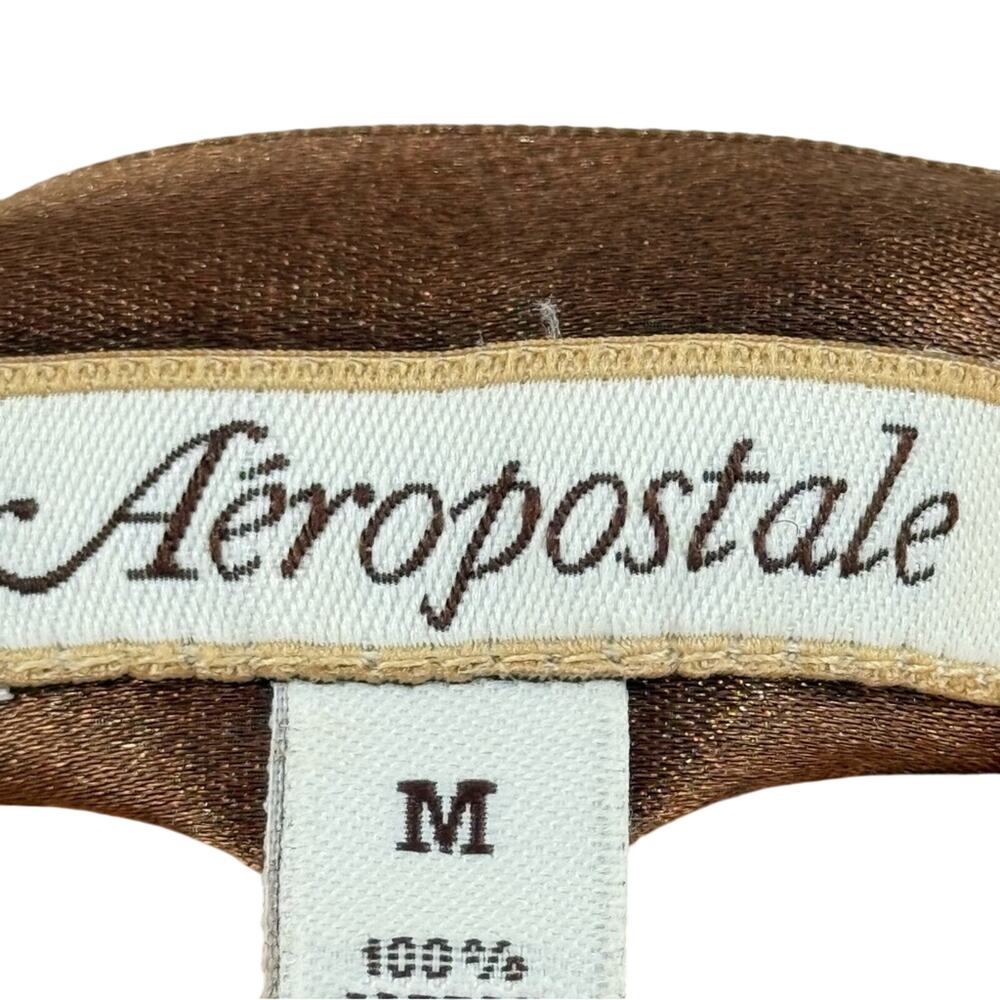 Aeropostale Y2K Cable Knit Hooded Lightweight Sweater 100% Cotton Size Medium - Picture 7 of 9